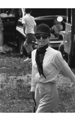 Ron Galella, Jackie Kennedy, in Riding Clothes