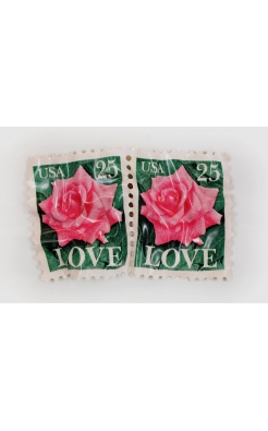 Paul Rousso, Two Rose Love Stamps, 2018