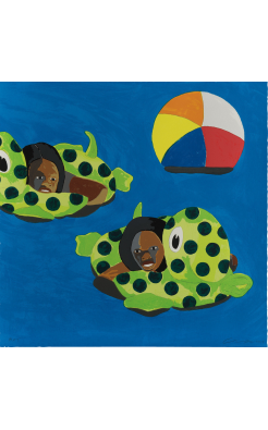 Derrick Adams, Turtle Floats, 2017