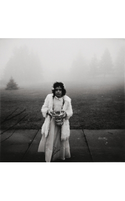 Diane Arbus, A Flower Girl at a Wedding, Conn, 1964