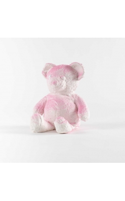 Daniel Arsham, Cracked Bear (Pink), 2019