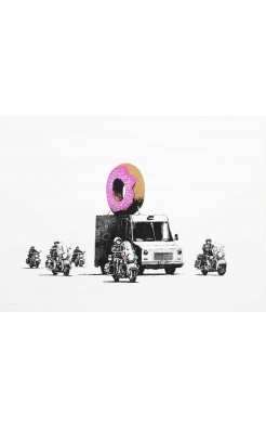 Banksy, Donut (Strawberry), 2009