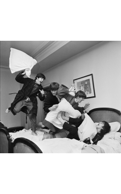 Harry Benson, Beatles Pillow Fight, Paris, 1964