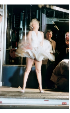 Elliott Erwitt, Marilyn Monroe on the Set of "The Seven Year Itch", 1954