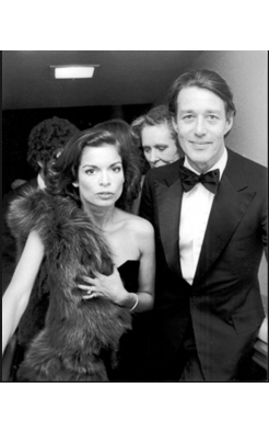 Ron Galella, Bianca Jagger and Halston