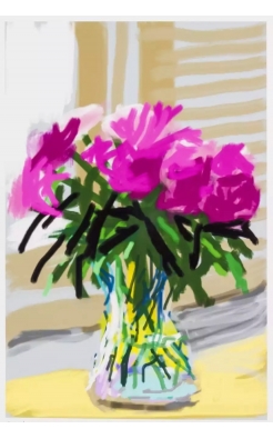 David Hockney, iPhone drawing ’No. 535’, 28th June 2009, 2019