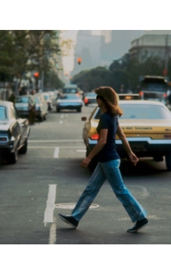 Jackie Onassis Crossing 5th Avenue After One of Her Usual Walks