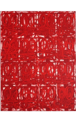 Rashid Johnson, Untitled Large Anxious Red, 2021
