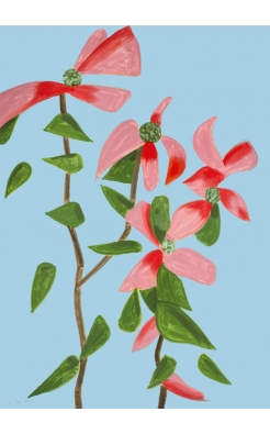 Alex Katz, Red Dogwood 2, 2021