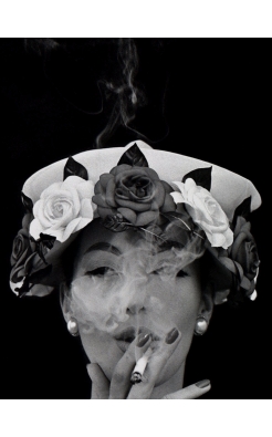 William Klein, Hat and Five Roses, Vogue, Paris, 1956