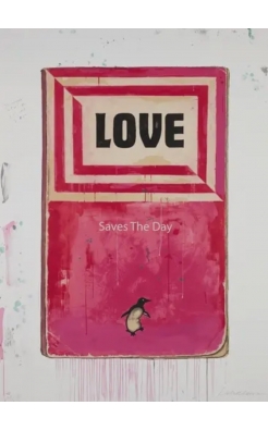 Harland Miller, LOVE Saves the Day, 2014