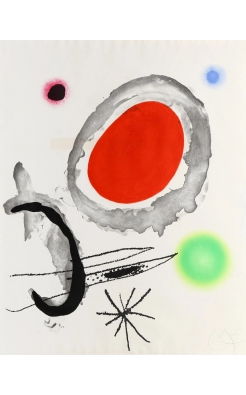 Joan Miro, Oiseau Entre deux Astres, 1967