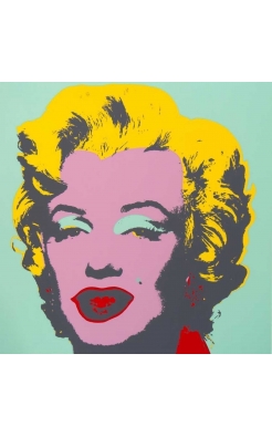 Sunday B Morning, Marilyn Green Prink After Andy Warhol, 2020