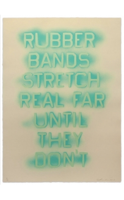 Ed Ruscha, Rubber Bands, 2017