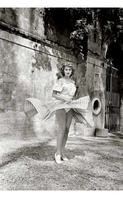 Ormond Gigli, Sophia Loren, Twirling Skire, Rome, 1955