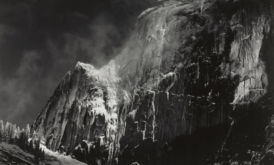 Ansel Adams, Half Dome, Blowing Snow, Yosemite National Park, CA, c. 1955