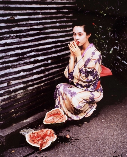 Nobuyoshi Araki, Geisha Girl with Watermelon, from the series 'Akt-Tokyo'