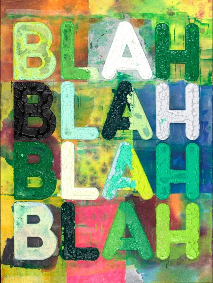 Mel Bochner, Green Blah Blah Blah