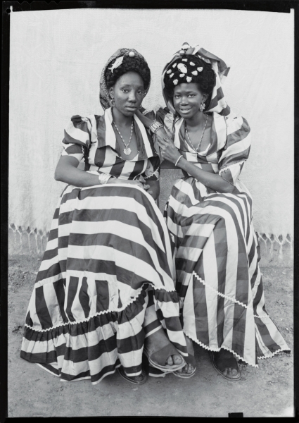 Sedou Keita, Two Women in Striped Dresses