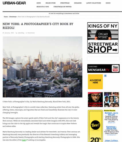 Urban-Gear:  New York, A Photographer's City