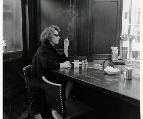 Diane Arbus, Woman at a counter smoking, N.Y.C., 1962