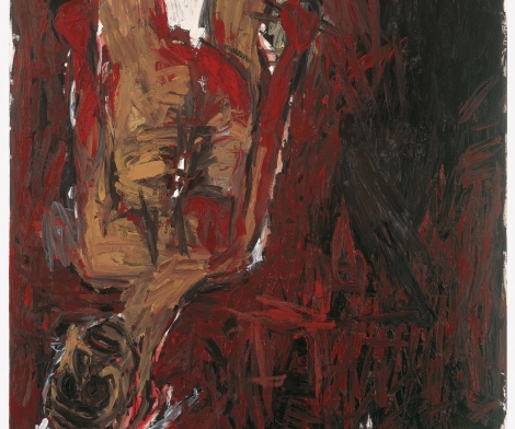 Georg Baselitz, Red Man Upsidedown