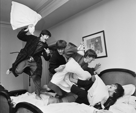 Harry Benson, Beatles Pillow Fight, Paris, 1964