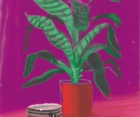 David Hockney, Striped Mug, 2010