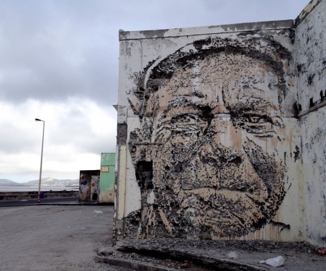 Vhils, Portugal Mural, 2013