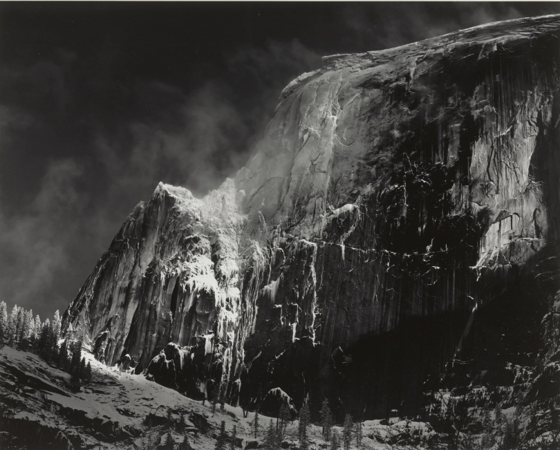 Ansel Adams, Half Dome, Blowing Snow, Yosemite National Park, CA, c. 1955