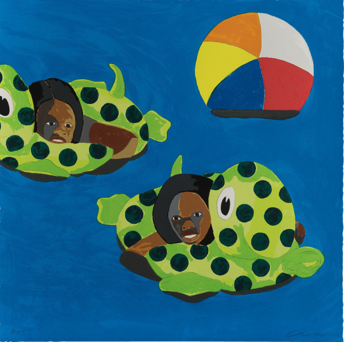 Derrick Adams, Turtle Floats, 2017