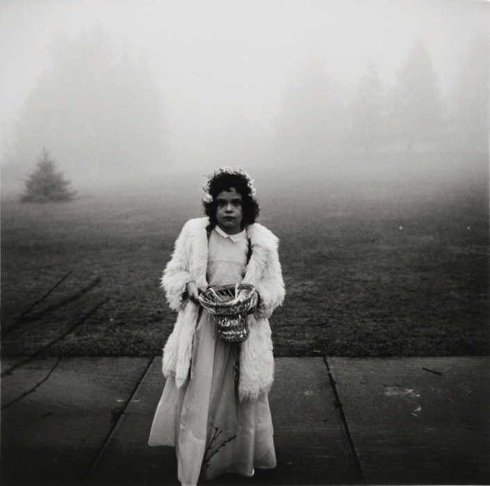 Diane Arbus, A Flower Girl at a Wedding, Conn, 1964