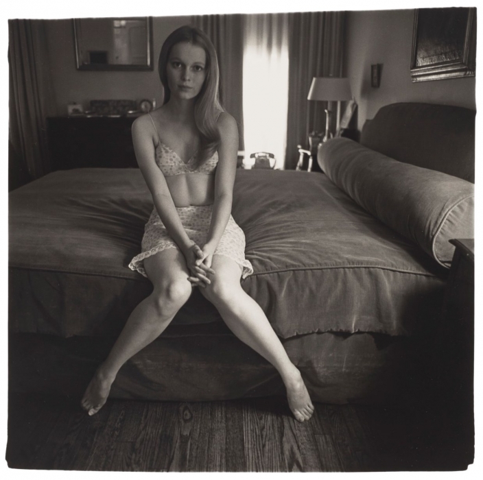 Diane Arbus, Mia Villiers Farrow on Bed