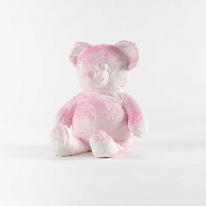 Daniel Arsham, Cracked Bear (Pink), 2019 Daniel Arsham, Cracked Bear (Pink), 2019