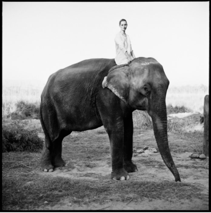 Arthur Elgort, Kate Moss, Nepal, 1993