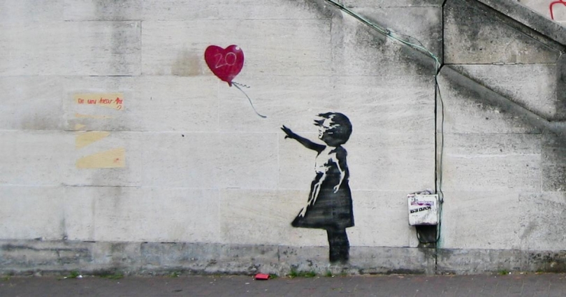 Banksy, Girl with Balloon, 2002 Banksy, Girl with Balloon, 2002