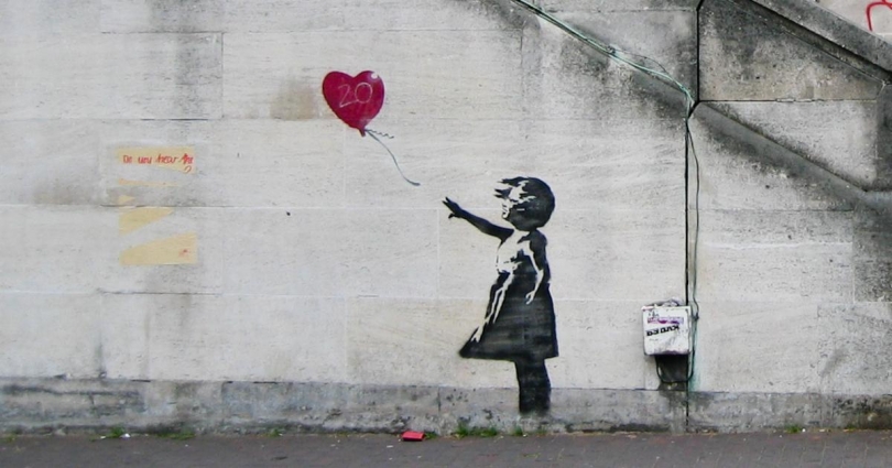 Banksy, Girl with Balloon, 2002