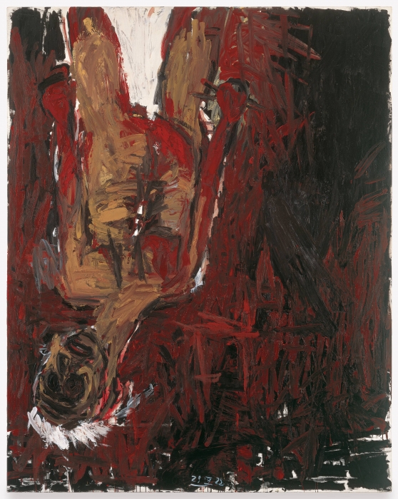 Georg Baselitz, Red Man Upsidedown