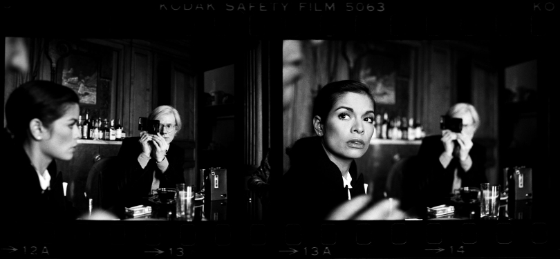 Harry Benson, Andy Warhol and Bianca Jagger, The Factory, N.Y.C., 1977