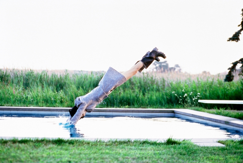 Arthur Elgort, Stella Tennant Driving, Watermill, NY, 1995