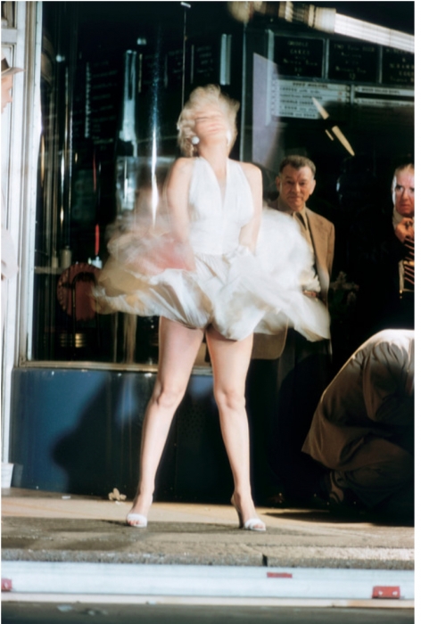 Elliott Erwitt, Marilyn Monroe on the Set of "The Seven Year Itch", 1954