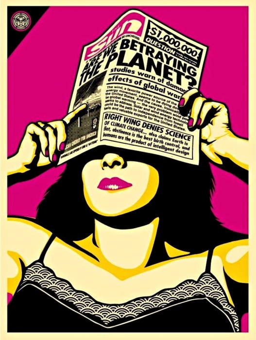 Shepard Fairey, Global Warning - Andy Warhol Edition, 2009 Shepard Fairey, Global Warning - Andy Warhol Edition, 2009