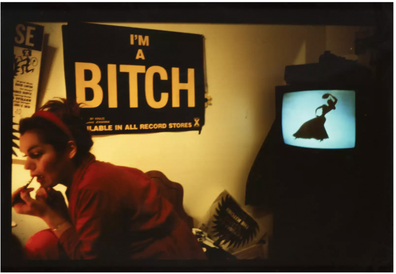 Nan Goldin, Chiclet doing her makeup NYC, 1991