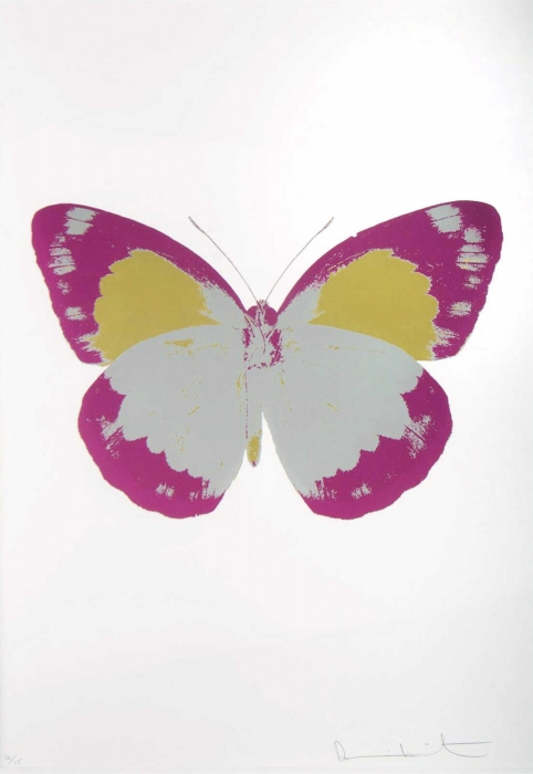 Damien Hirst, The Souls II (Silver Gloss, Fuchsia Pink, Oriental Gold), 2010