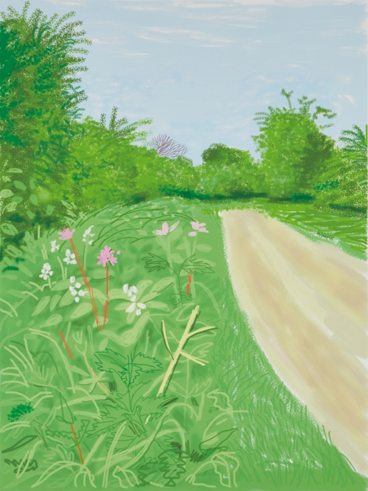 David Hockney, The Arrival of Spring in Woldgate, 2011