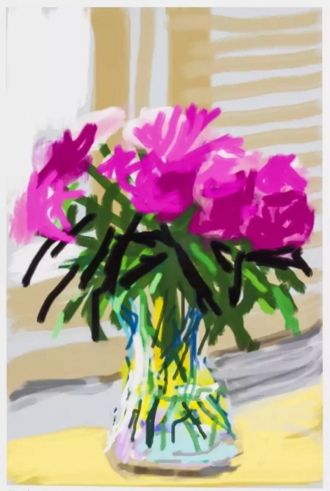 David Hockney, iPhone drawing ’No. 535’, 28th June 2009, 2019