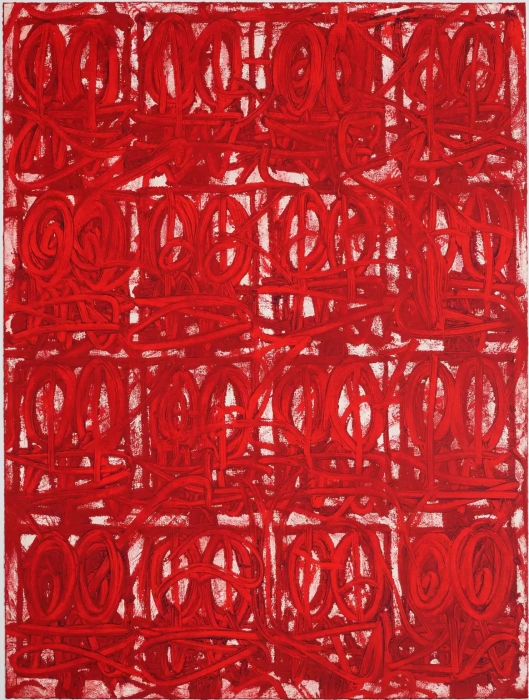 Rashid Johnson, Untitled Large Anxious Red, 2021 Rashid Johnson, Untitled Large Anxious Red, 2021
