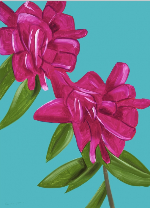 Alex Katz, Peonies, 2021 Alex Katz, Peonies, 2021