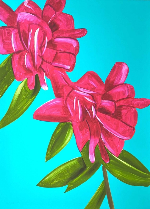 Alex Katz, Peonies, 2021