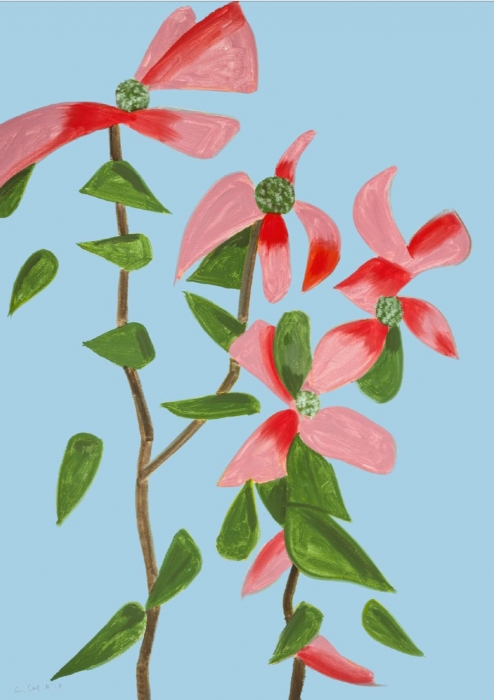 Alex Katz, Red Dogwood 2, 2021